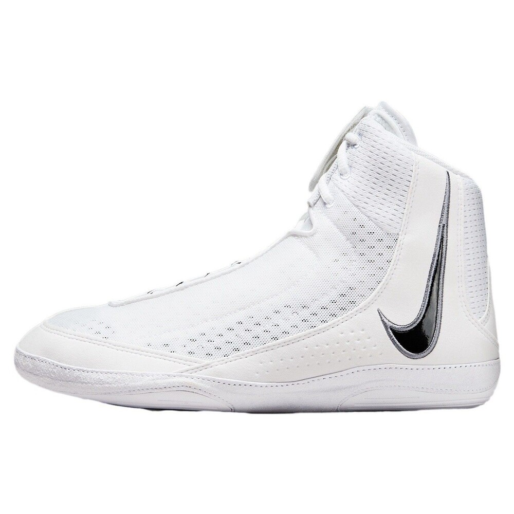 Size 9.5 Nike Inflict 4 White Black Mens Wrestling Shoes HM9674-100